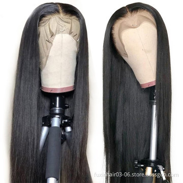 100% Natural Lacefront Wigs Human Hair For Black Women Wholesale Cheap Virgin Brazilian Cuticle Aligned Transparent Hd Lace Huma